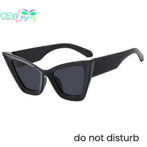 Large Frame Cat Eye Sunglasses - Do Not Disturb
